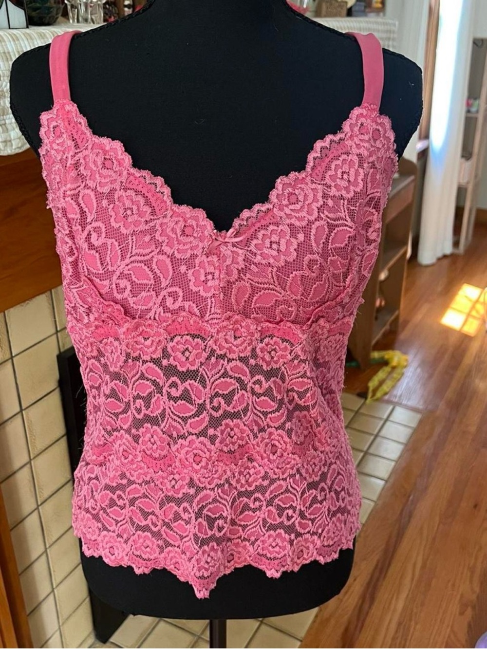 Cabernet Pink Lace Camisole